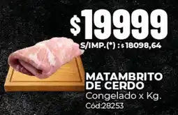 Diarco Matambrito de cerdo congelado oferta