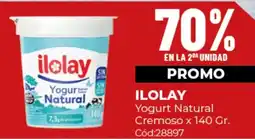 Diarco Ilolay yogurt natural cremoso oferta