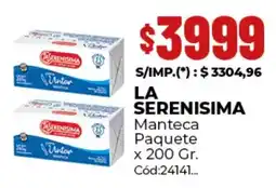 Diarco La serenisima manteca paquete oferta