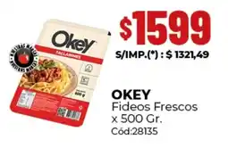 Diarco Okey fideos frescos oferta