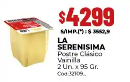 Diarco Serenisima postre clásico vainilla oferta