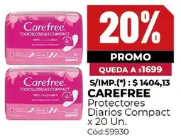Diarco Carefree protectores diarios compact oferta