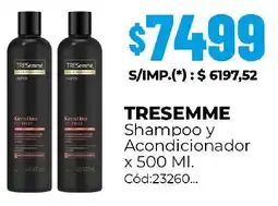 Diarco Tresemmé shampoo y acondicionador oferta