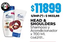 Diarco Head & shoulders shampoo y acondicionador oferta