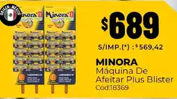 Diarco Minora máquina de afeitar plus blister oferta
