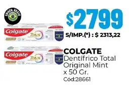 Diarco Colgate dentifrico total original mint oferta