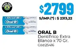 Diarco Oral B dentifrico extra blanco oferta