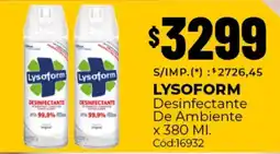 Diarco Lysoform desinfectante de ambiente oferta