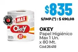 Diarco Okey papel higiénico max oferta