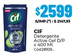 Diarco Cif detergente active gel d/p oferta