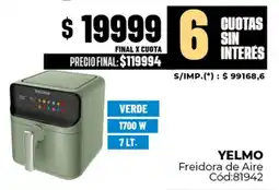 Diarco Yelmo freidora de aire oferta