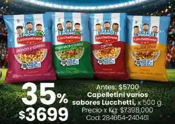 Coto lucchetti capelletini varios sabores oferta