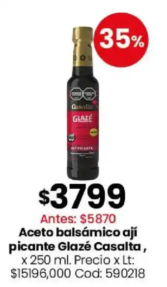 Glazé casalta aceto balsámico ají picante