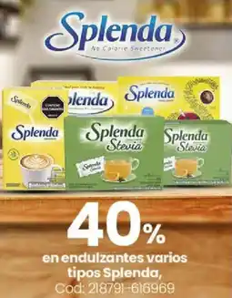 Coto Splenda en endulzantes varios tipos oferta