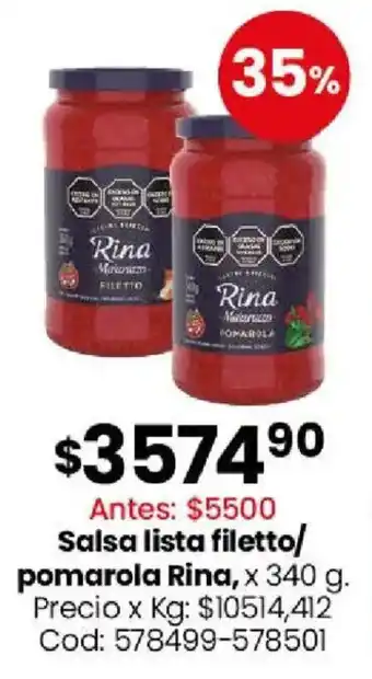Rina salsa lista filetto/ pomarola