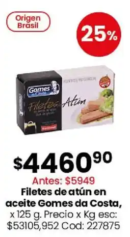 Coto Gomes da costa filetes de atún en aceite oferta