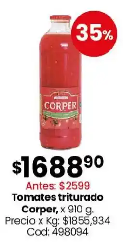 Coto Corper tomates triturado oferta