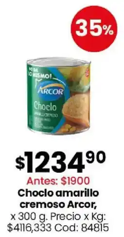 Coto Arcor choclo amarillo cremoso oferta