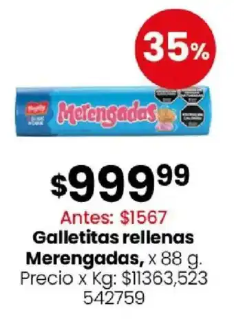 Coto Merengadas galletitas rellenas oferta