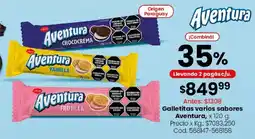Coto Aventura galletitas varios sabores oferta