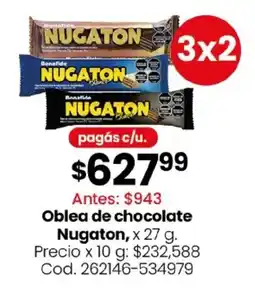 Coto Nugaton oblea de chocolate oferta
