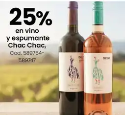Coto Chac chac en vino y espumante oferta