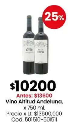Coto Altitud andeluna vino oferta