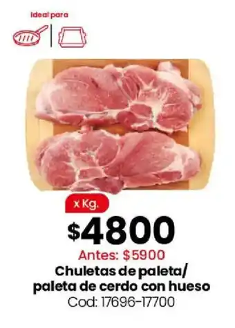Coto Chuletas de paleta/ paleta de cerdo con hueso oferta
