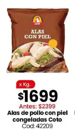 Coto Coto alas de pollo con piel congeladas oferta
