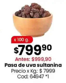 Coto Pasa de uva sultanina oferta