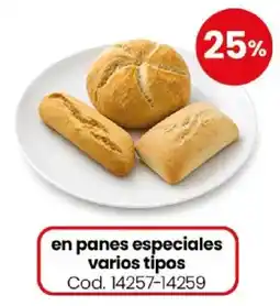 Coto En panes especiales varios tipos oferta
