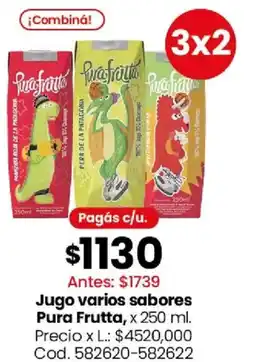 Coto Pura frutta jugo varios sabores oferta