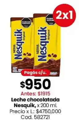 Coto Nestlé nesquik leche chocolatada oferta