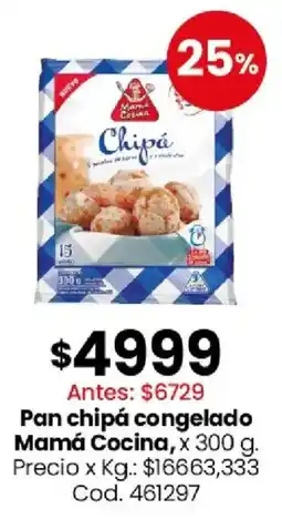 Coto Mamá cocina pan chipá congelado oferta