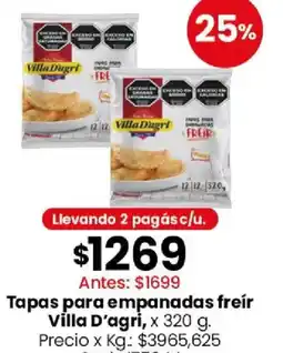 Coto Villa d'agri tapas para empanadas freír oferta