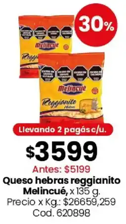 Coto Melincué queso hebras reggianito oferta