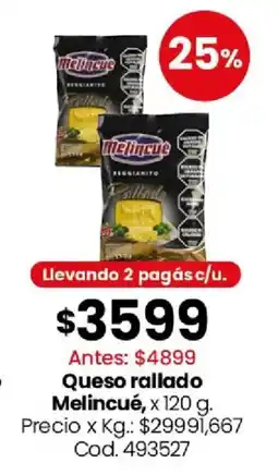 Coto Melincué queso rallado oferta