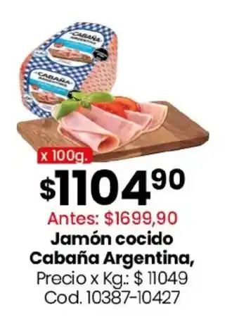 Coto Cabaña argentina jamón cocido oferta