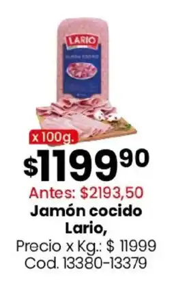 Coto Lario jamón cocido oferta