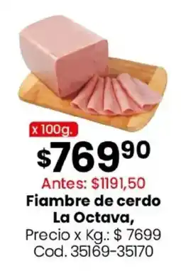 Coto La octava fiambre de cerdo oferta