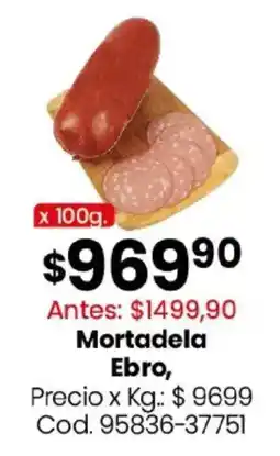 Coto Ebro mortadela oferta