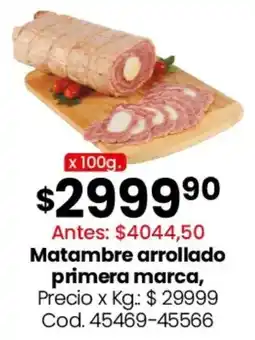 Coto Matambre arrollado primera marca oferta