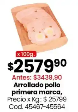 Coto Arrollado pollo primera marca oferta