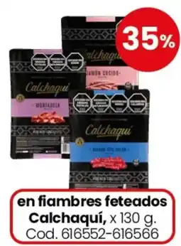 Coto Calchaquí en fiambres feteados oferta