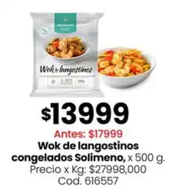 Coto Solimeno wok de langostinos congelados oferta
