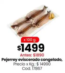 Coto Pejerrey eviscerado congelado oferta