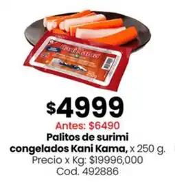 Coto Kani kama palitos de surimi congelados oferta