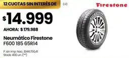 Changomas Firestone neumático F600 185 65R14 oferta