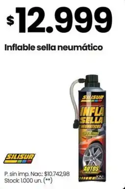 Changomas Silisur inflable sella neumático oferta