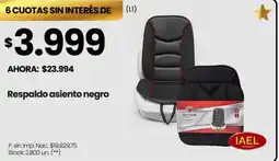 Changomas Iael respaldo asiento negro oferta